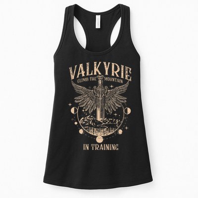 Vintage Retro Valkyrie Climb Them0untain In Training Womens Tank Top