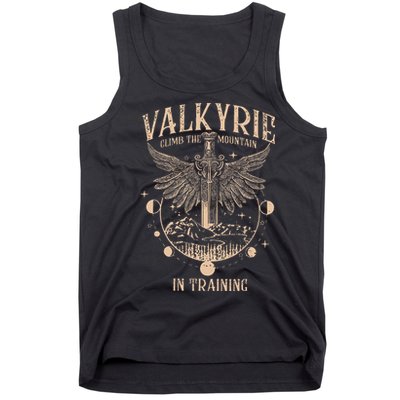 Vintage Retro Valkyrie Climb Them0untain In Training Tank Top