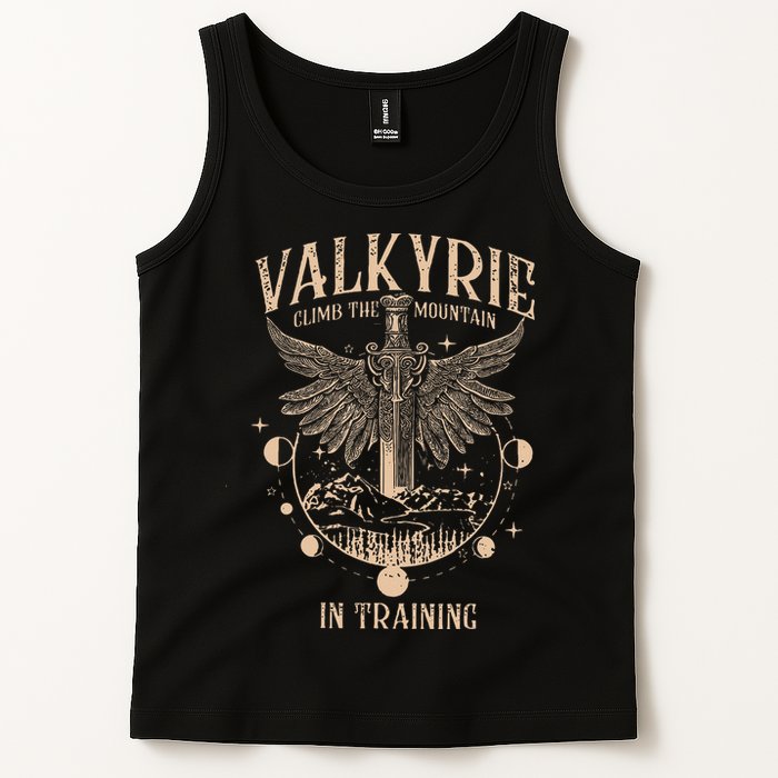 Vintage Retro Valkyrie Climb Them0untain In Training Tank Top