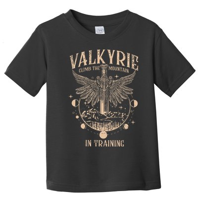Vintage Retro Valkyrie Climb Them0untain In Training Toddler T-Shirt