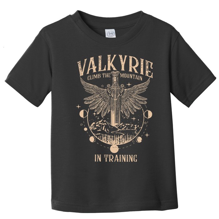 Vintage Retro Valkyrie Climb Them0untain In Training Toddler T-Shirt