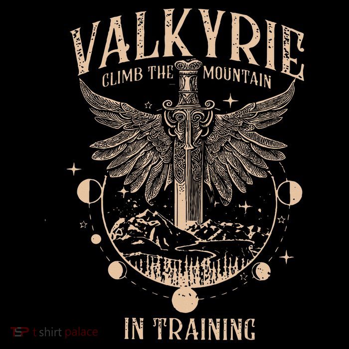 Vintage Retro Valkyrie Climb Them0untain In Training Crop Top