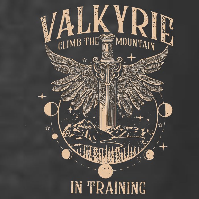 Vintage Retro Valkyrie Climb Them0untain In Training T-Shirt