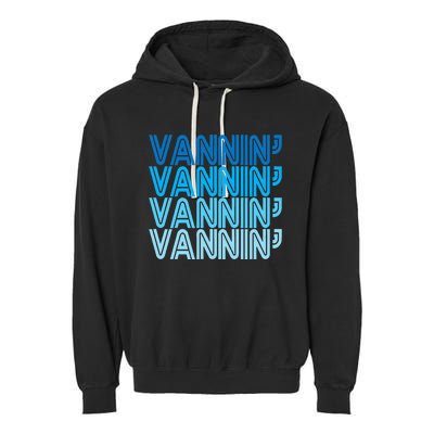 Vannin Retro Vanner Vanning Nation Van Lifestyle Garment-Dyed Fleece Hoodie