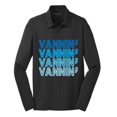 Vannin Retro Vanner Vanning Nation Van Lifestyle Silk Touch Performance Long Sleeve Polo