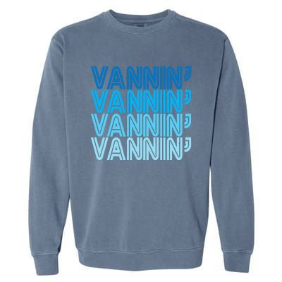 Vannin Retro Vanner Vanning Nation Van Lifestyle Garment-Dyed Sweatshirt