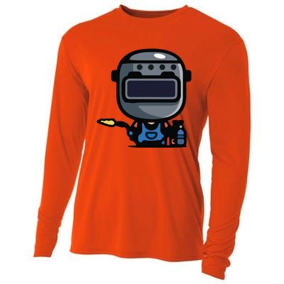 Vintage Robot Cooling Performance Long Sleeve Crew