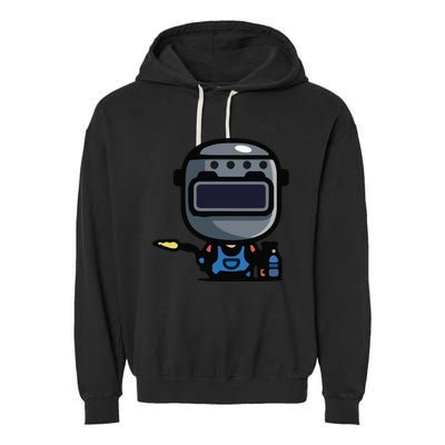 Vintage Robot Garment-Dyed Fleece Hoodie