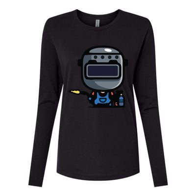 Vintage Robot Womens Cotton Relaxed Long Sleeve T-Shirt