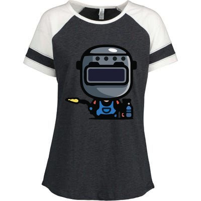 Vintage Robot Enza Ladies Jersey Colorblock Tee