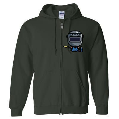 Vintage Robot Full Zip Hoodie