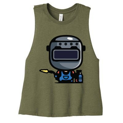 Vintage Robot Women's Racerback Cropped Tank