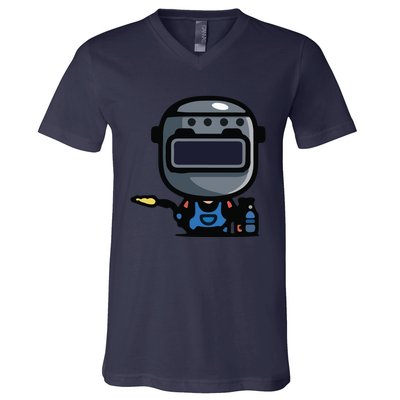 Vintage Robot V-Neck T-Shirt