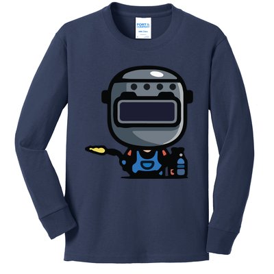 Vintage Robot Kids Long Sleeve Shirt