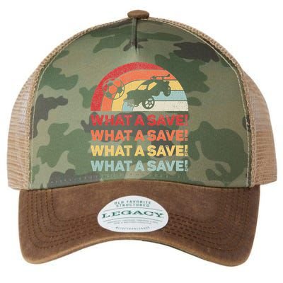 Vintage Retro What A Save Rocket Soccer Car League Legacy Tie Dye Trucker Hat