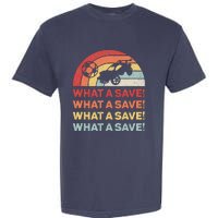 Vintage Retro What A Save Rocket Soccer Car League Garment-Dyed Heavyweight T-Shirt