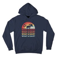 Vintage Retro What A Save Rocket Soccer Car League Hoodie