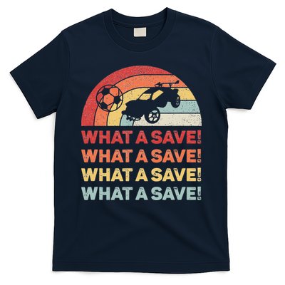 Vintage Retro What A Save Rocket Soccer Car League T-Shirt