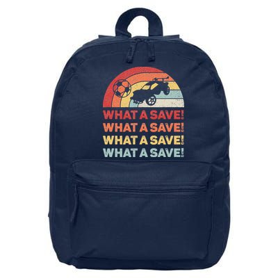 Vintage Retro What A Save Rocket Soccer Car League 16 in Basic Backpack