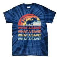 Vintage Retro What A Save Rocket Soccer Car League Tie-Dye T-Shirt