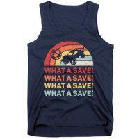 Vintage Retro What A Save Rocket Soccer Car League Tank Top