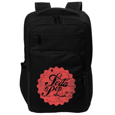 Vintage Retro Worn Soda Pop Cap American Used Worn Impact Tech Backpack