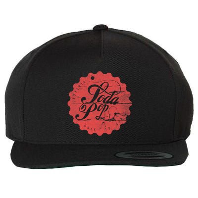 Vintage Retro Worn Soda Pop Cap American Used Worn Wool Snapback Cap