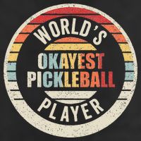 Vintage Retro WorldS Okayest Pickleball Player Tumbler