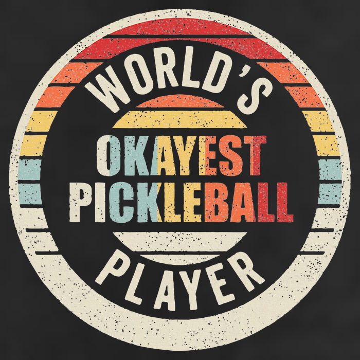 Vintage Retro WorldS Okayest Pickleball Player Tumbler
