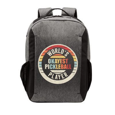 Vintage Retro WorldS Okayest Pickleball Player Vector Backpack