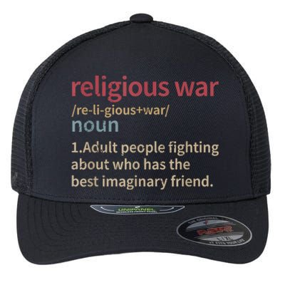 Vintage Religious War Definition Antireligious Activist Flexfit Unipanel Trucker Cap