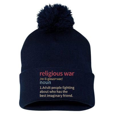 Vintage Religious War Definition Antireligious Activist Pom Pom 12in Knit Beanie