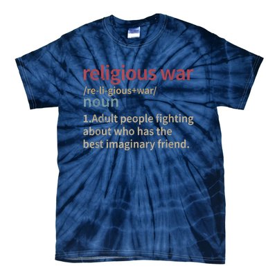 Vintage Religious War Definition Antireligious Activist Tie-Dye T-Shirt