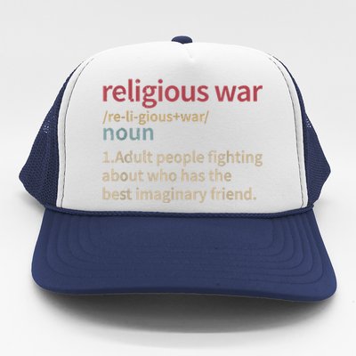 Vintage Religious War Definition Antireligious Activist Trucker Hat