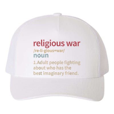 Vintage Religious War Definition Antireligious Activist Yupoong Adult 5-Panel Trucker Hat