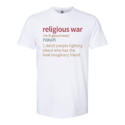 Vintage Religious War Definition Antireligious Activist Softstyle CVC T-Shirt