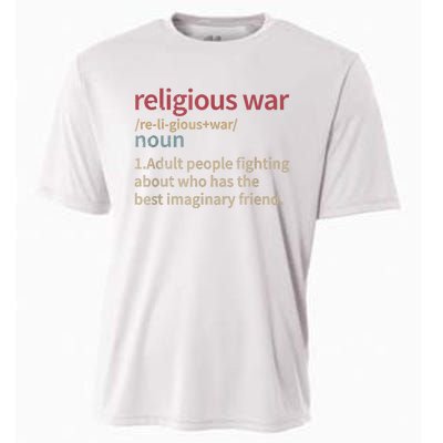 Vintage Religious War Definition Antireligious Activist Cooling Performance Crew T-Shirt