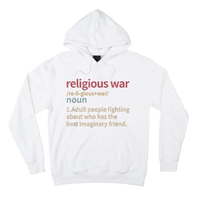 Vintage Religious War Definition Antireligious Activist Hoodie