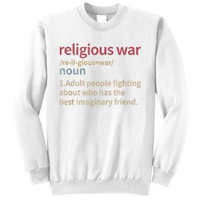 Vintage Religious War Definition Antireligious Activist Sweatshirt