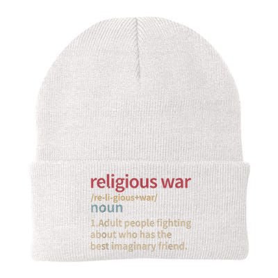 Vintage Religious War Definition Antireligious Activist Knit Cap Winter Beanie