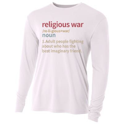 Vintage Religious War Definition Antireligious Activist Cooling Performance Long Sleeve Crew