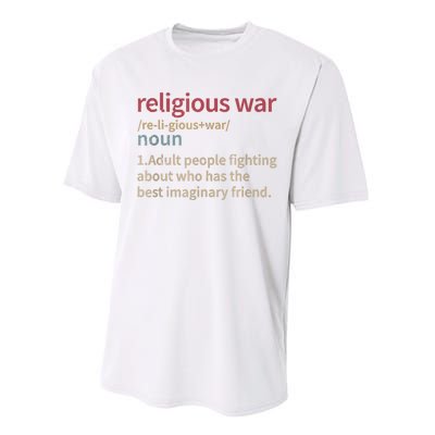 Vintage Religious War Definition Antireligious Activist Performance Sprint T-Shirt