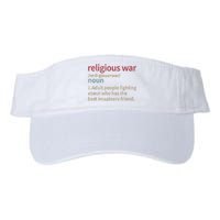 Vintage Religious War Definition Antireligious Activist Valucap Bio-Washed Visor