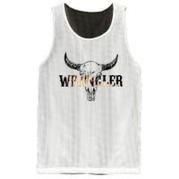 Vintage Rodeo Wrangler Western Cow Skull Leopard Bull Mesh Reversible Basketball Jersey Tank