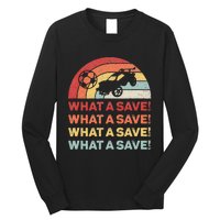 Vintage Retro What A Save Rocket Soccer Car League  Long Sleeve Shirt