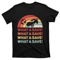 Vintage Retro What A Save Rocket Soccer Car League  T-Shirt