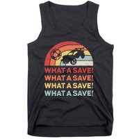 Vintage Retro What A Save Rocket Soccer Car League  Tank Top