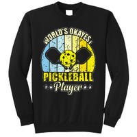 Vintage Retro World's Okayest Pickleball Player Sweatshirt