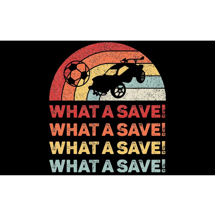 Vintage Retro What A Save Rocket Soccer Car League Bumper Sticker