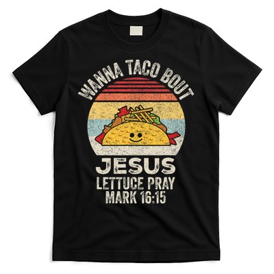 Vintage Retro Wanna Taco Bout Jesus T-Shirt